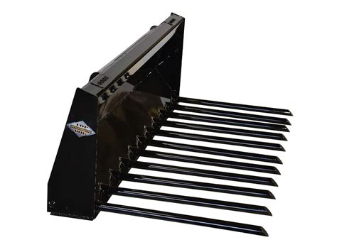 skid steer manure fork tines 1 1 4 inch|skid steer manure fork attachment.